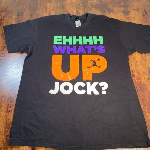 Air Jordan Other - Nike Air Jordan Looney Tunes Bugs Bunny Jumpman What's Up Jock? Black XL T-Shirt